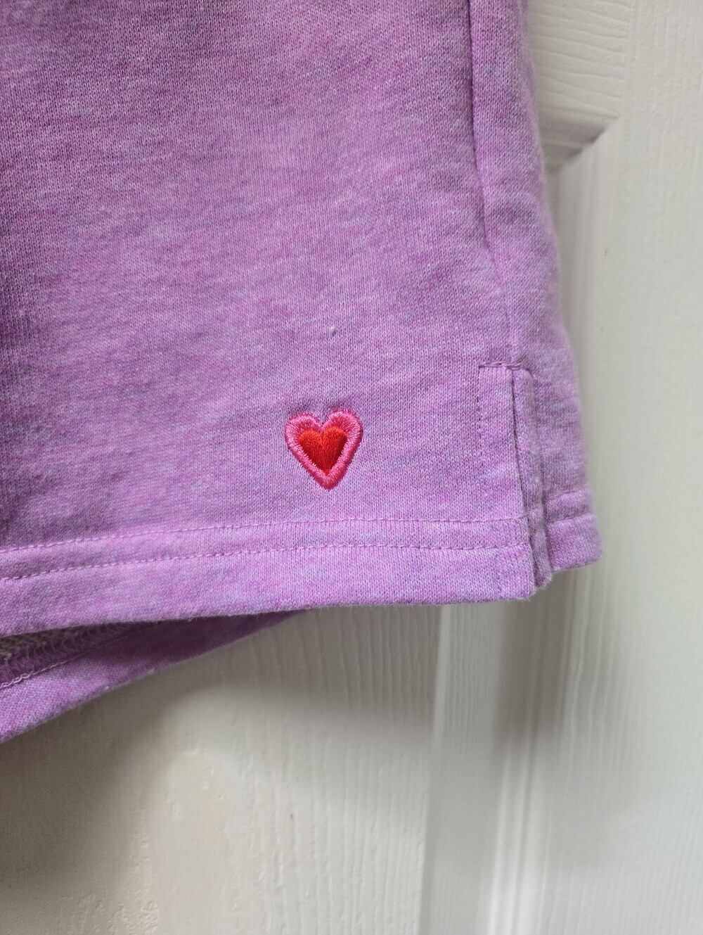 Lili Sidonio Lilac Heart Logo Lounge Shorts - Picture 4 of 9